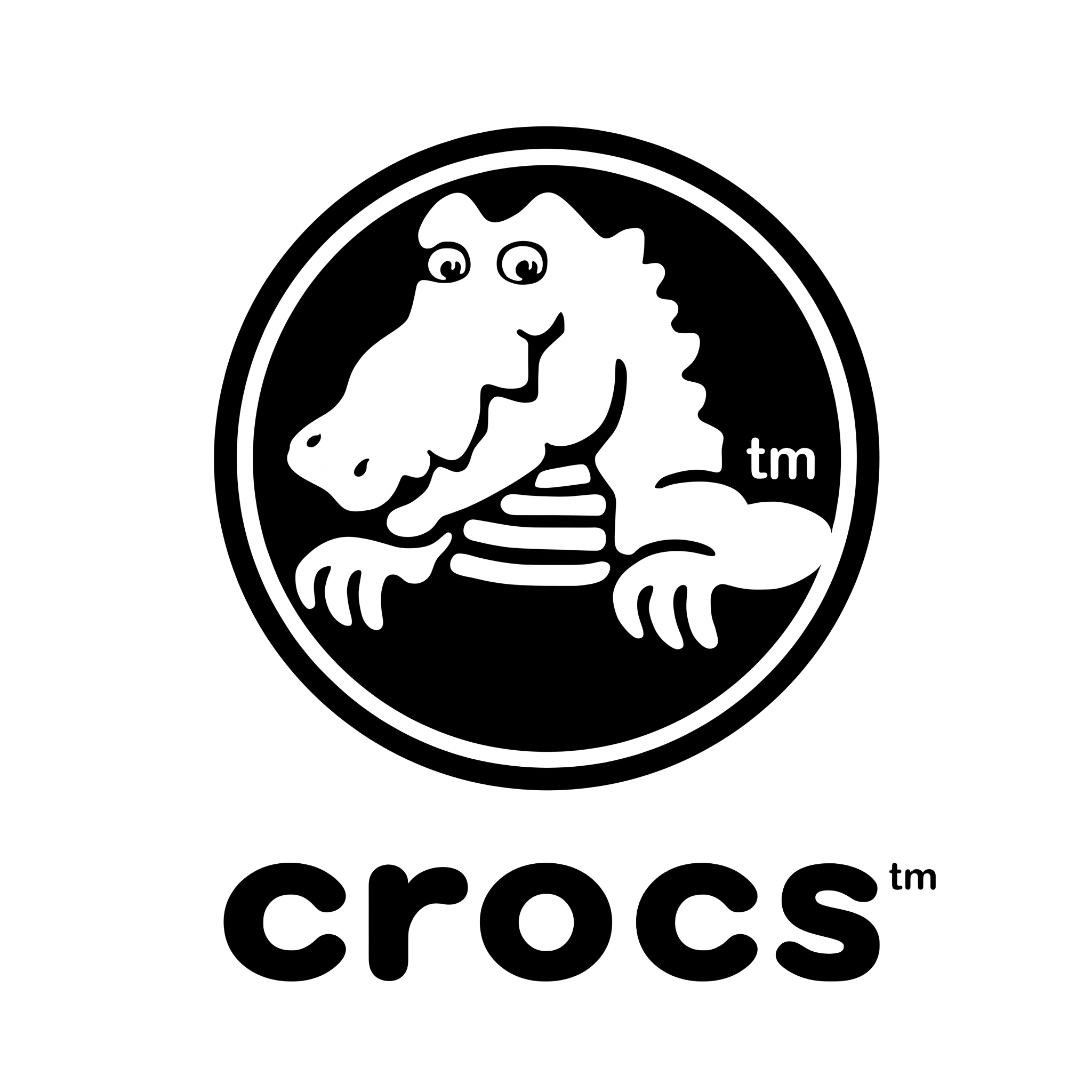 Crocs logo, the casual footwear brand